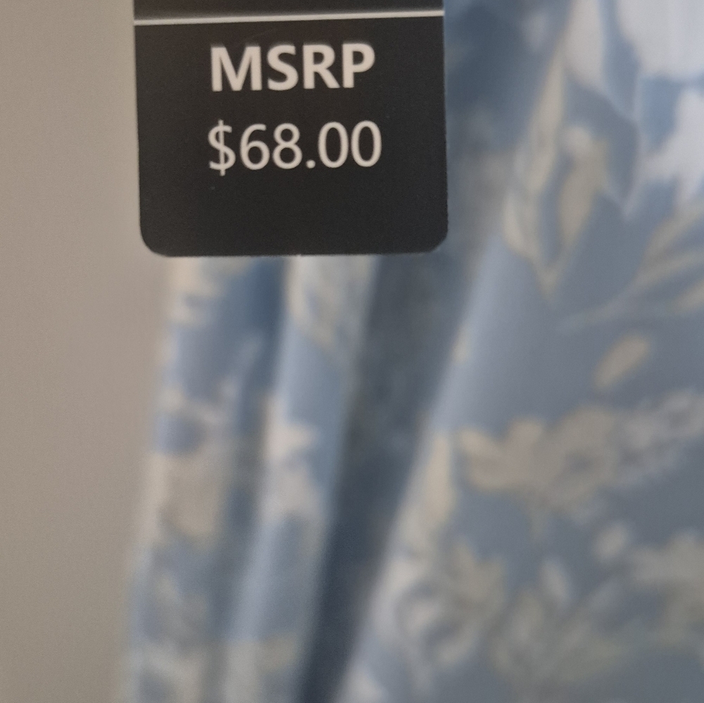 Floral Blue Nightgown Size 2X - Picture 9 of 11